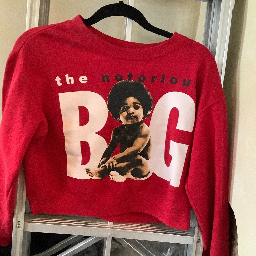 NOTORIOUS BIG cropped crew neck